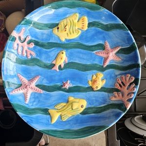 Serving Platter, Boston Warehouse Trading Corp. Fish Aquarium